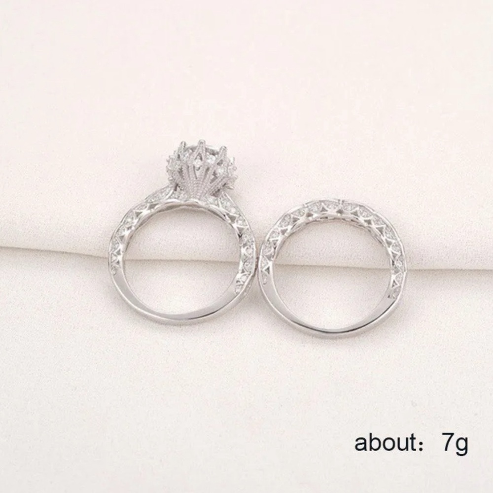 925 BRIDAL WEDDING RING - Picture 4 of 5